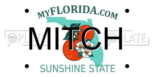 MITCH Florida License Plate
