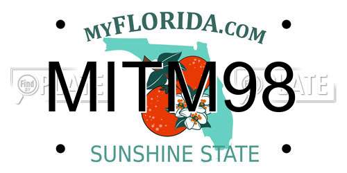MITM98 Florida License Plate