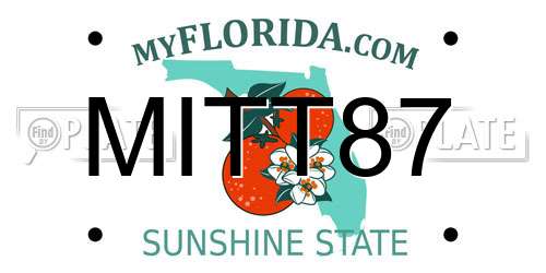 MITT87 Florida License Plate