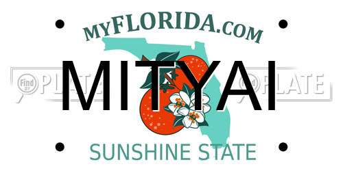 MITYAI Florida License Plate