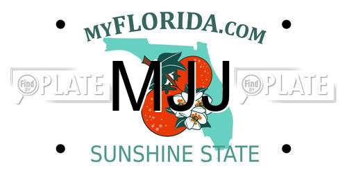MJJ Florida License Plate