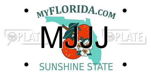 MJJJ Florida License Plate