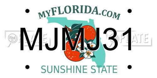 MJMJ31 Florida License Plate