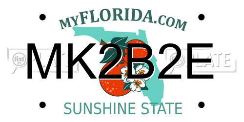 MK2B2E Florida License Plate