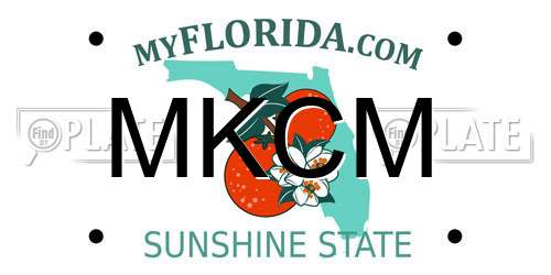MKCM Florida License Plate