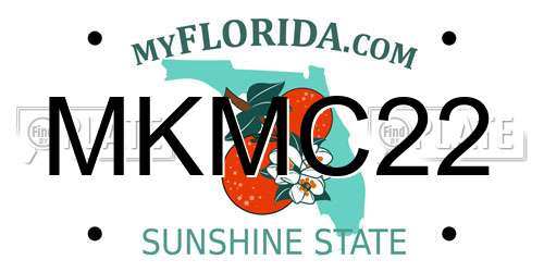 MKMC22 Florida License Plate