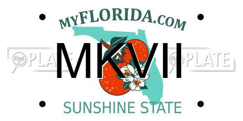 MKVII Florida License Plate