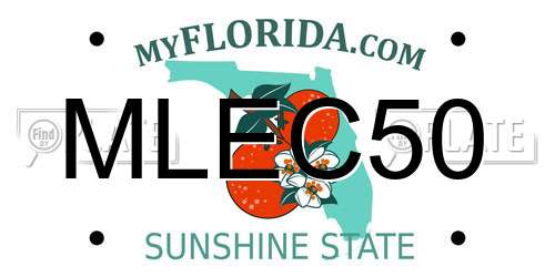 MLEC50 Florida License Plate
