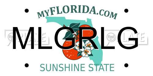 MLGRLG Florida License Plate