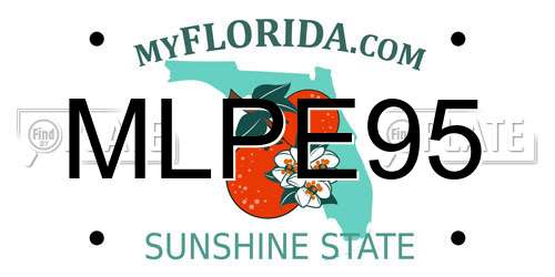 MLPE95 Florida License Plate