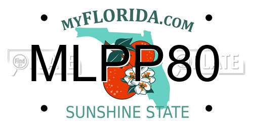 MLPP80 Florida License Plate