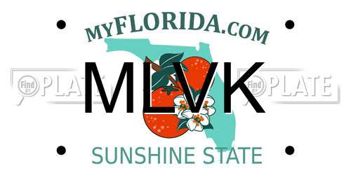 MLVK Florida License Plate