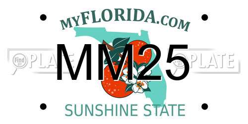 MM25 Florida License Plate