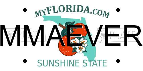 MMAEVER Florida License Plate