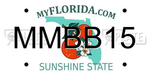 MMBB15 Florida License Plate