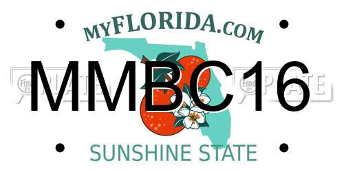 MMBC16 Florida License Plate