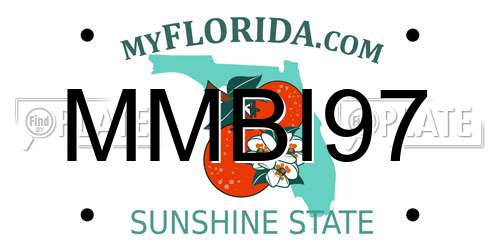 MMBI97 Florida License Plate