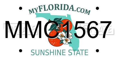 MMC1567 Florida License Plate