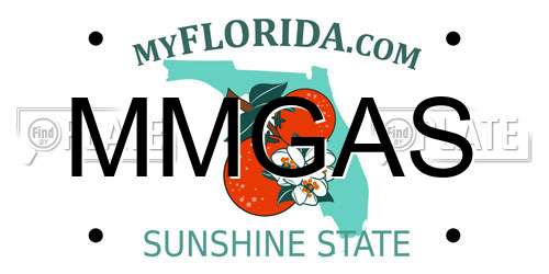 MMGAS Florida License Plate