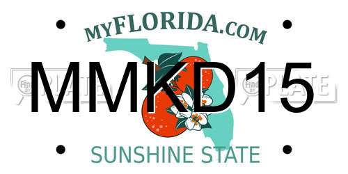 MMKD15 Florida License Plate