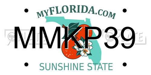 MMKP39 Florida License Plate