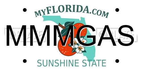 MMMGAS Florida License Plate