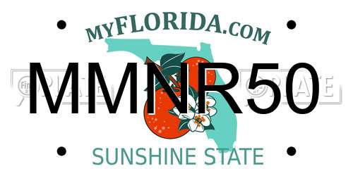 MMNR50 Florida License Plate