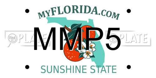 MMP5 Florida License Plate