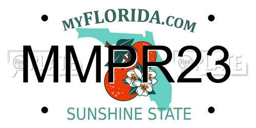 MMPR23 Florida License Plate