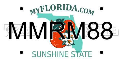 MMRM88 Florida License Plate