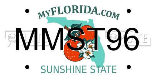 MMST96 Florida License Plate