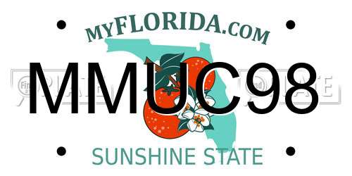 MMUC98 Florida License Plate
