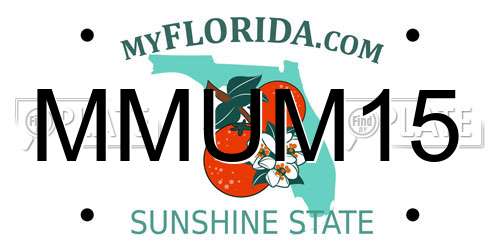 MMUM15 Florida License Plate