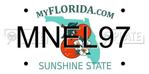 MNEL97 Florida License Plate