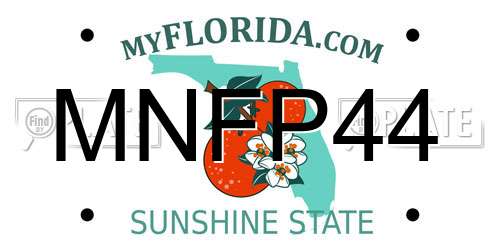 MNFP44 Florida License Plate