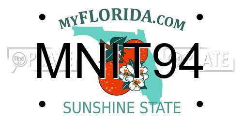 MNIT94 Florida License Plate