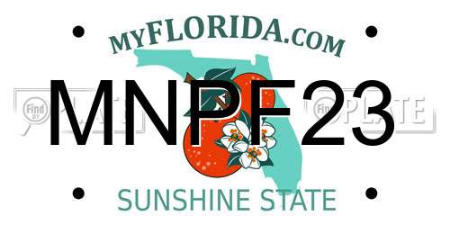MNPF23 Florida License Plate