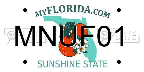 MNUF01 Florida License Plate