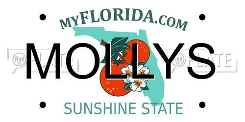 MOLLYS Florida License Plate