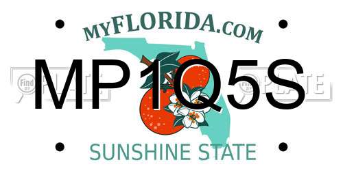 MP1Q5S Florida License Plate