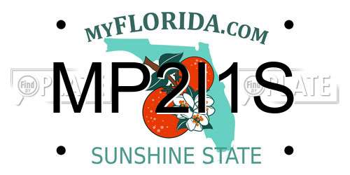 MP2I1S Florida License Plate