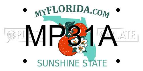 MP31A Florida License Plate