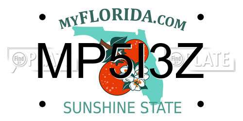MP5I3Z Florida License Plate