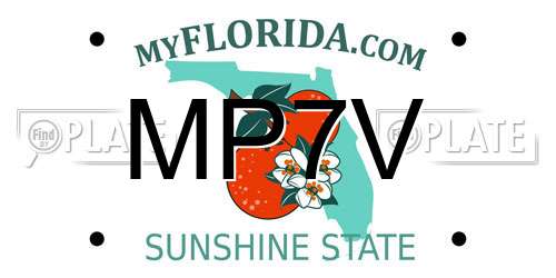 MP7V Florida License Plate