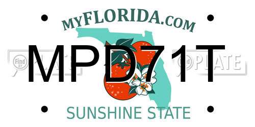 MPD71T Florida License Plate