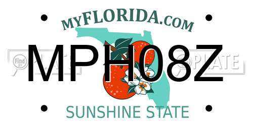 MPH08Z Florida License Plate