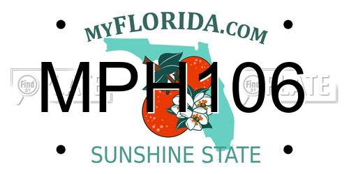 MPH106 Florida License Plate