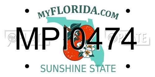 MPI0474 Florida License Plate