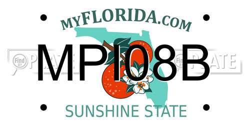 MPI08B Florida License Plate
