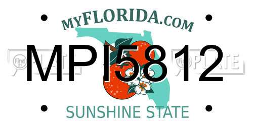 MPI5812 Florida License Plate